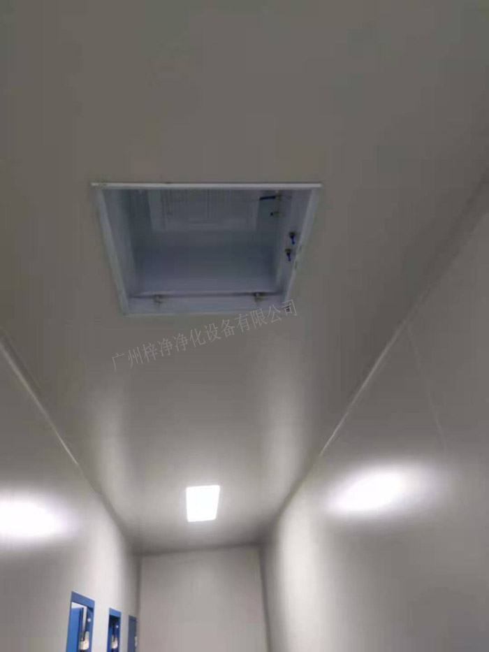 潔凈室高效送風口安裝現場實拍圖